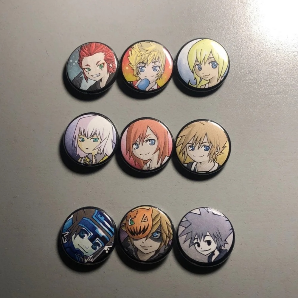 Handmade Kingdom Hearts 2 buttons